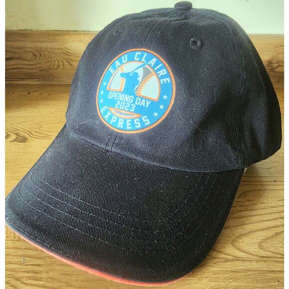 Eau Claire Express Baseball Cap 2023 Opening Day Navy Blue Adjustable Used K - Picture 1 of 7